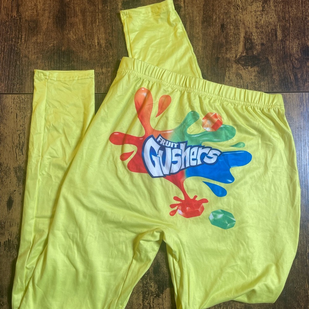 Fruit Gushers Yellow Lounge Pants Leggings